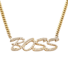 10KY 0.85CTW DIAMOND NECKLACE NAME PIECE - Johnny Dang & Co