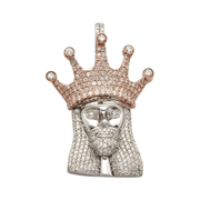 10KW+R 2.00CTW DIAMOND KING JESUS PENDANT - Johnny Dang & Co