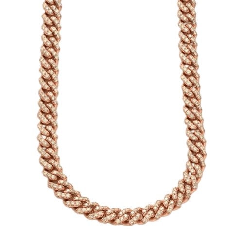 10KR 18.98CTW DIAMOND MIAMI CUBAN NECKLACE - Johnny Dang & Co