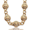 10KY 3.00CTW DIAMOND CUBAN AND MEDALLION NECKLACE - Johnny Dang & Co