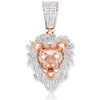 10KR 0.35CTW DIAMOND LION HEAD PENDANT - Johnny Dang & Co