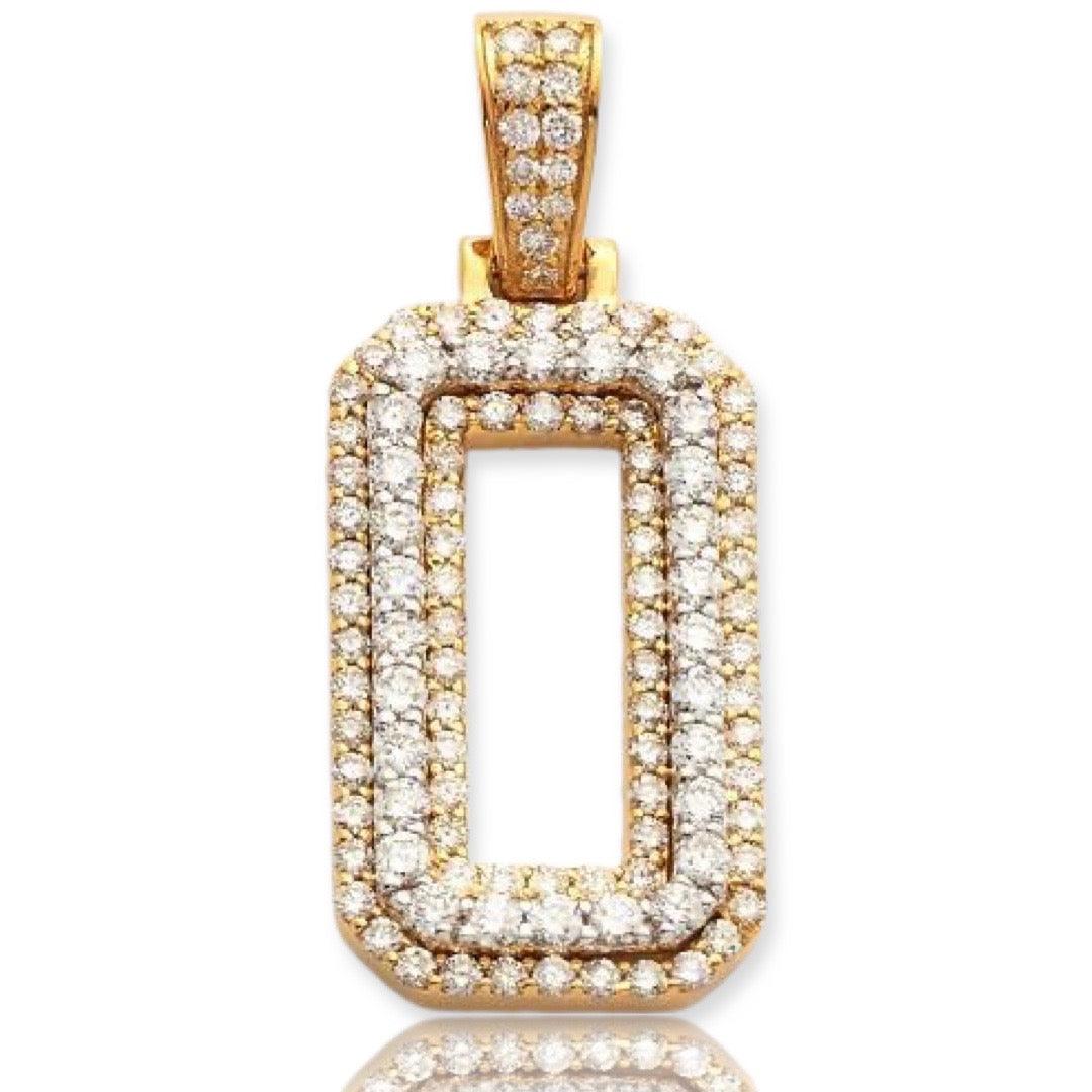 10KY+W 1.00CTW DIAMOND NUMBER PENDANT - Johnny Dang & Co