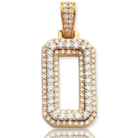 10KY+W 1.00CTW DIAMOND NUMBER PENDANT - Johnny Dang & Co