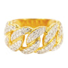 10KY 1.65CTW DIAMOND MIAMI CUBAN MENS RING - Johnny Dang & Co