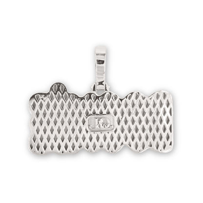 10K White Gold Bookie Pendant w/ JD&CO Stamp - Johnny Dang & Co