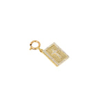 10k Yellow Gold and Diamond 'Bible' Charm - 10005 - Johnny Dang & Co