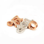 10k White and Rose Gold Round and Baguette Diamond 1.50ctw Top 1% Pendant - Johnny Dang & Co