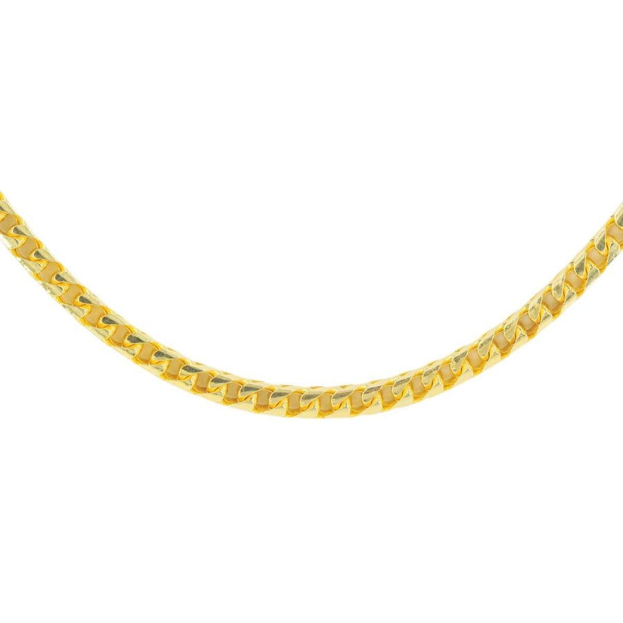 10K Gold 2.8mm Diamond Cut Solid Franco Chain - Johnny Dang & Co
