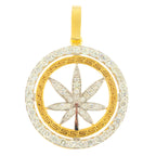 1.85CTW DIAMOND HERBAL MEDICINE OPEN MEDALLION - Johnny Dang & Co