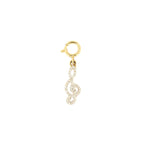 10k Yellow Gold and Diamond 'Treble Clef' Charm - 10035 - Johnny Dang & Co