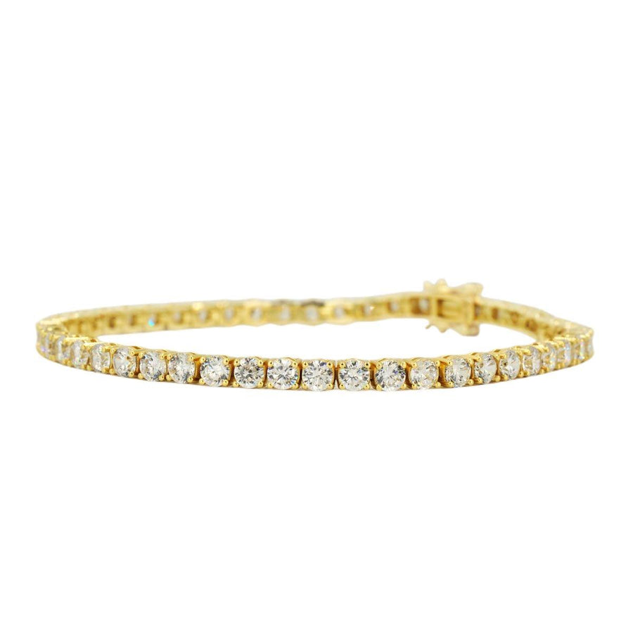 CZ SILVER TENNIS BRACELET 8