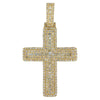 14K 4.50CTW BAGUETTE DIAMOND CROSS - Johnny Dang & Co