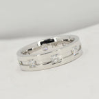 Custom Men’s Princess Cut Diamond 6mm Band - Johnny Dang & Co