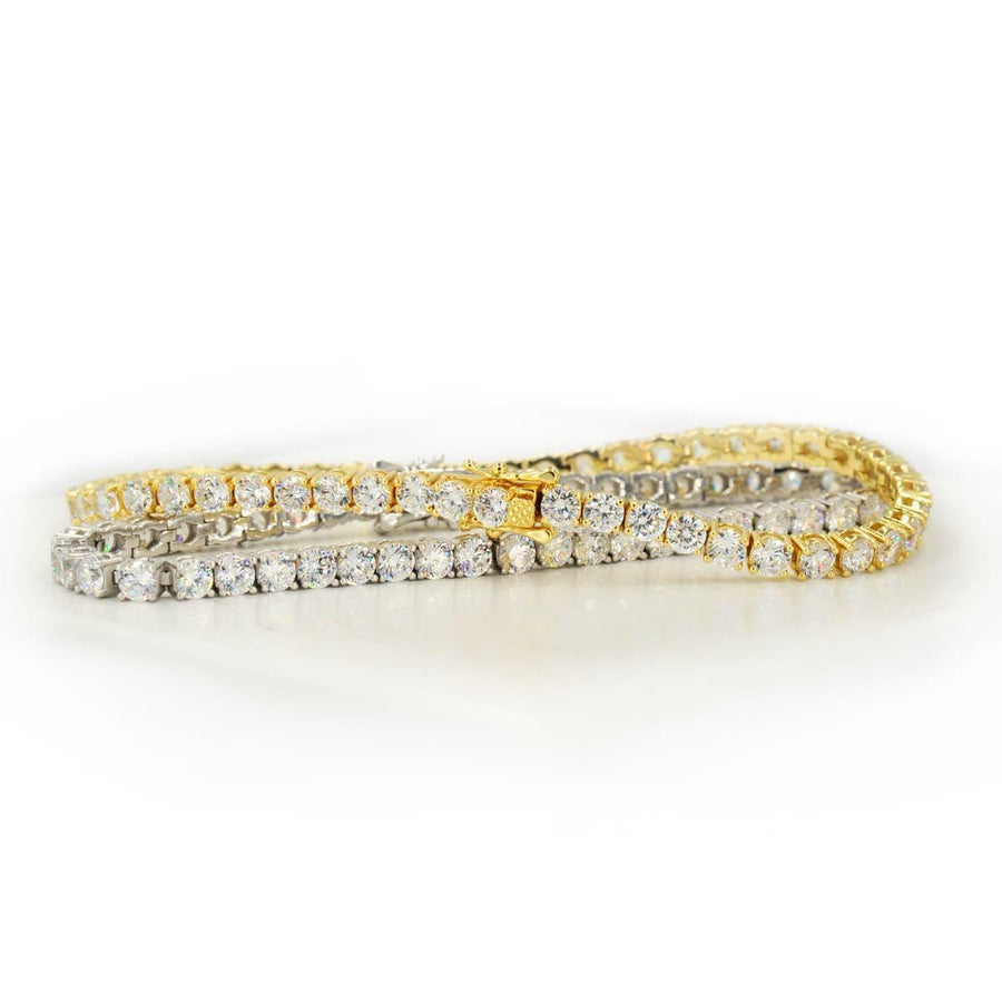 CZ SILVER TENNIS BRACELET 8