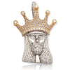 10KW+Y 2.00CTW DIAMOND KING JESUS PENDANT - Johnny Dang & Co