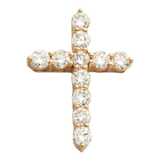 14KY 2.05CTW DIAMOND 11 STONE 3-PRONG CROSS - Johnny Dang & Co