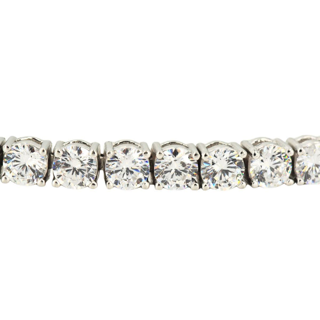 CZ SILVER TENNIS BRACELET 8" - 8.5" - Johnny Dang & Co