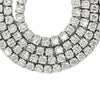 Tennis Chain 10k White Gold 30 pointer Si Diamonds 22inches - Johnny Dang & Co