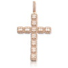 14KR 5.00CTW BAGUETTE DIAMOND CROSS PENDANT - Johnny Dang & Co