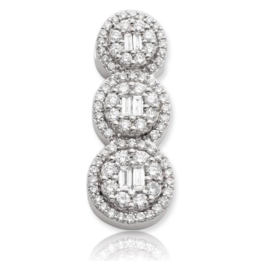 14KW 0.55CTW ROUND DIAMOND CIRCLE CLUSTER - Johnny Dang & Co