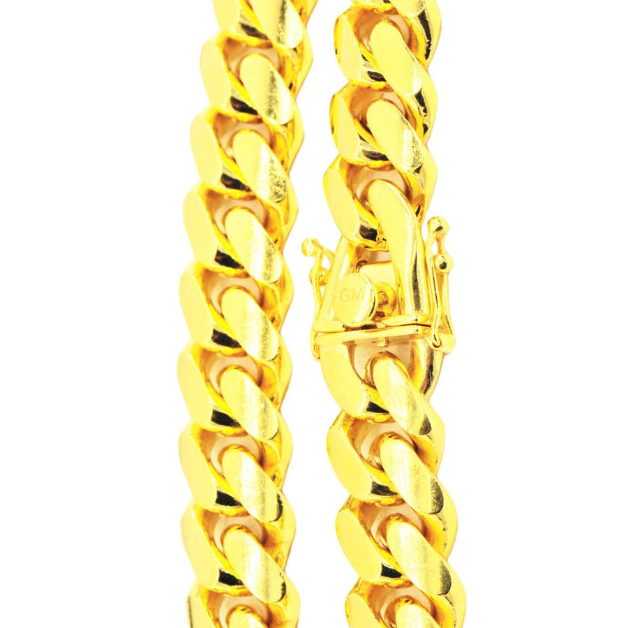 Silver 12mm Solid Cuban Chain 20