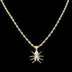 10KY 1.25CTW Diamond 1.25ct Spider Pendant And 24” Rope Chain Bundle - Johnny Dang & Co