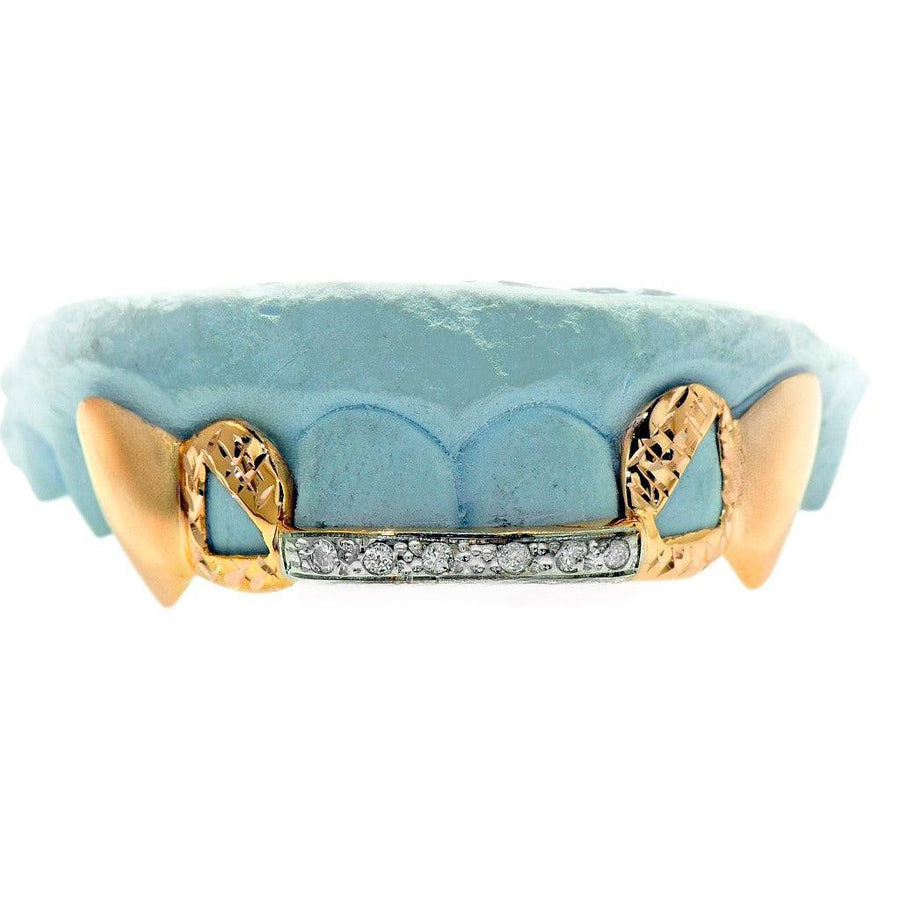 JDTK-G10-VAMP1 - Diamond Bar with Diamond Cut Grillz - Johnny Dang & Co