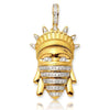 10KY .50CTW DIAMOND STATU OF LIBERTY HEAD PENDANT - Johnny Dang & Co