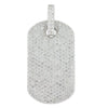 14KW 6.75CTW DIAMOND DOGTAG PENDANT FULLY ICED - Johnny Dang & Co