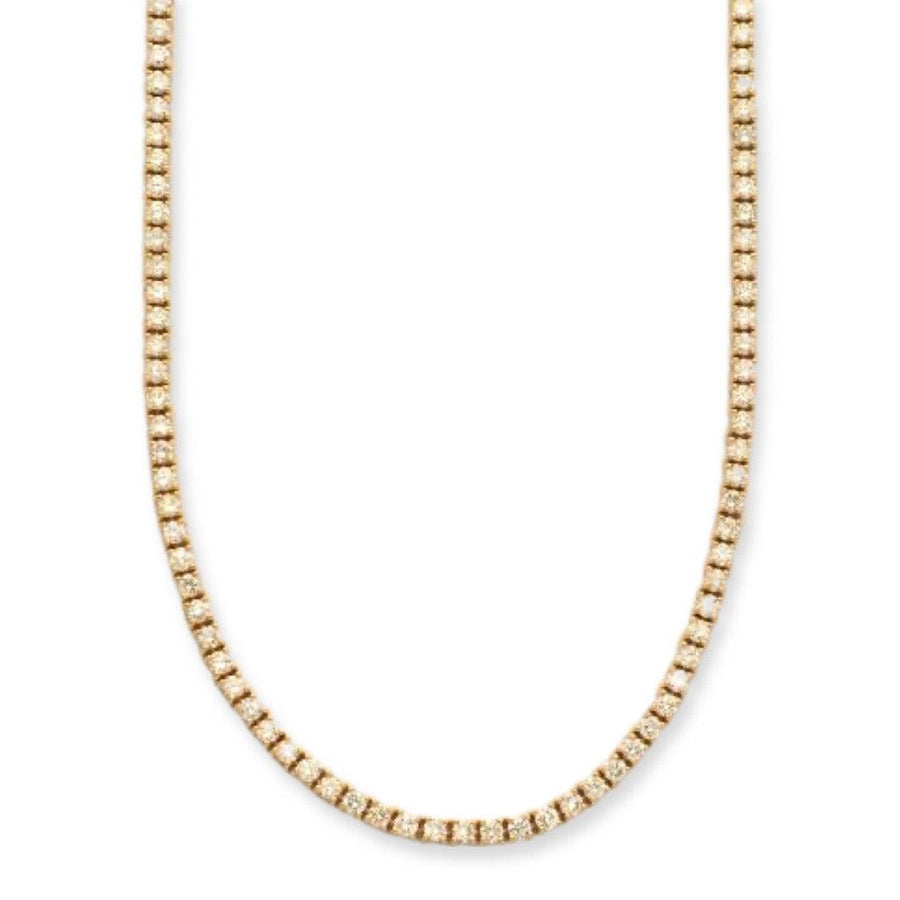 14KY 7.24CTW DIAMOND TENNIS NECKLACE - Johnny Dang & Co