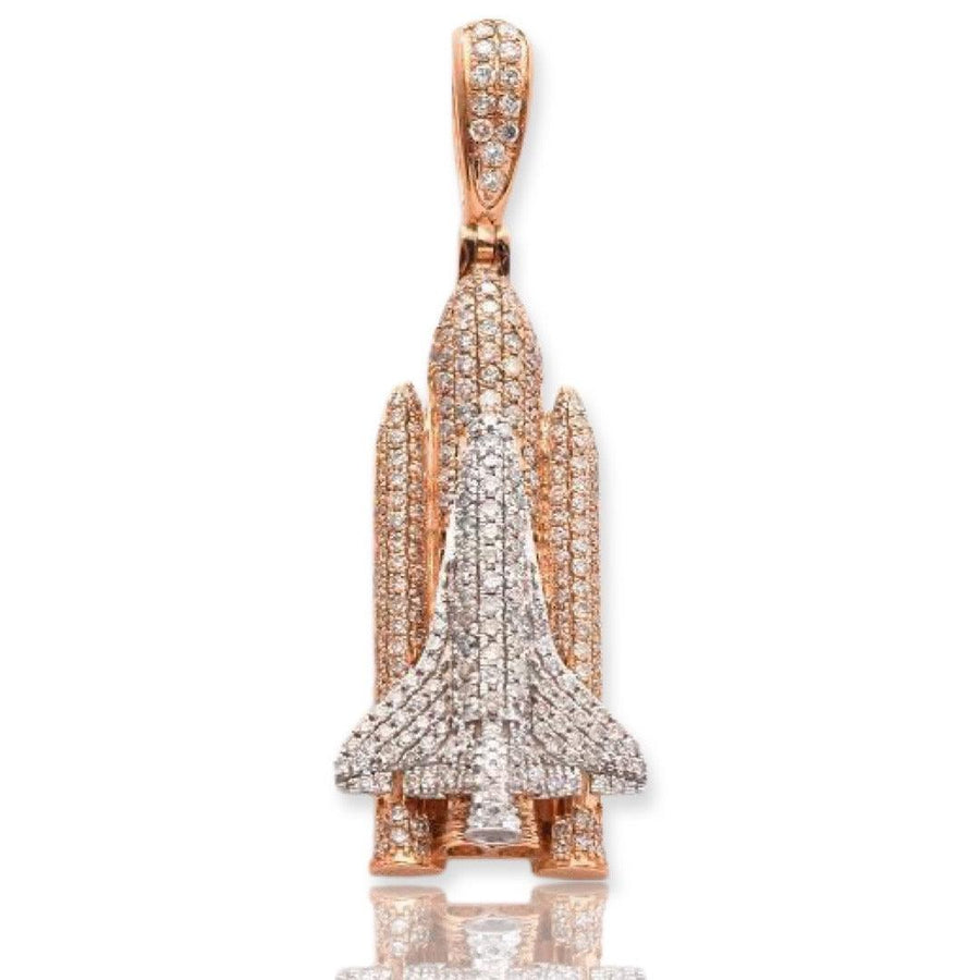 10KR+W 1.75CTW DIAMOND SPACE SHUTTLE PENDANT - Johnny Dang & Co