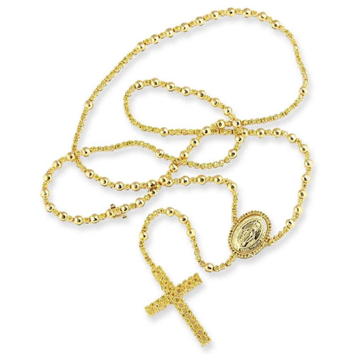 10KY 7.50CTW YELLOW DIA ROSARY