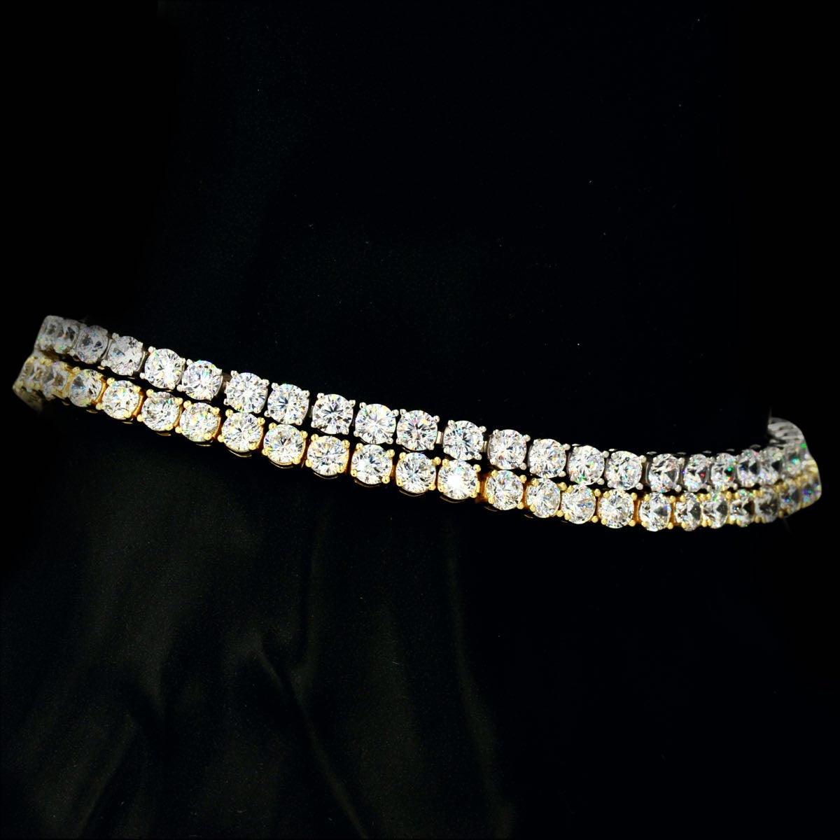 CZ SILVER TENNIS BRACELET 8" - 8.5" - Johnny Dang & Co