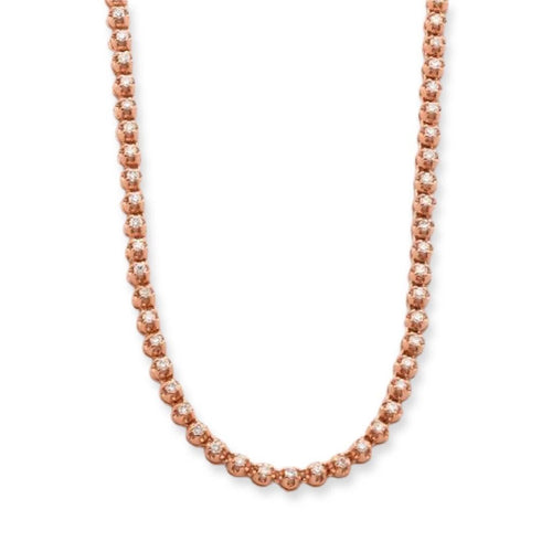 10KR 2.60CTW DIAMOND BUTTERCUP TENNIS NECKLACE - Johnny Dang & Co