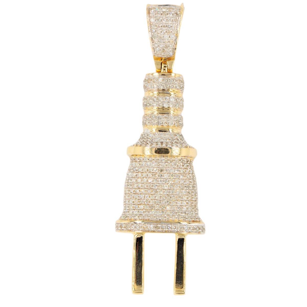 10KY 0.80CTW DIAMOND PLUG PENDANT SC4959Y - Johnny Dang & Co