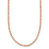 14KR 4.92CTW DIAMOND ROUND SETTING 4-PRONG TENNIS CHAIN - Johnny Dang & Co