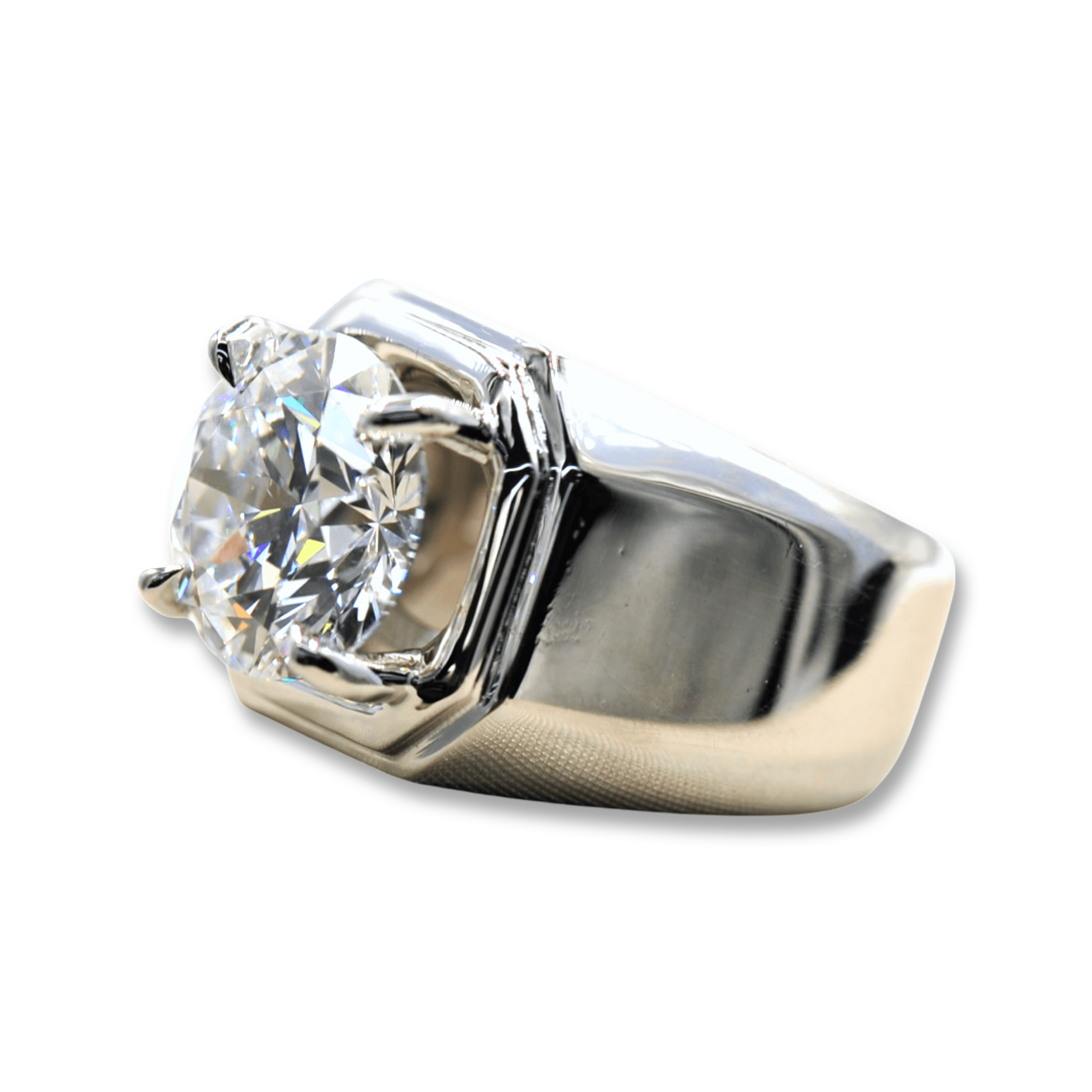 Custom 5.13 Carat Flawless Diamond Ring - Johnny Dang & Co