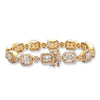 14KY+W 8.50CTW BAGUETTE DIAMOND EMERALD CLUSTER - Johnny Dang & Co