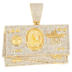 10KY 2.65CTW DIAMOND $100 MONEY STACK PENDANT - Johnny Dang & Co