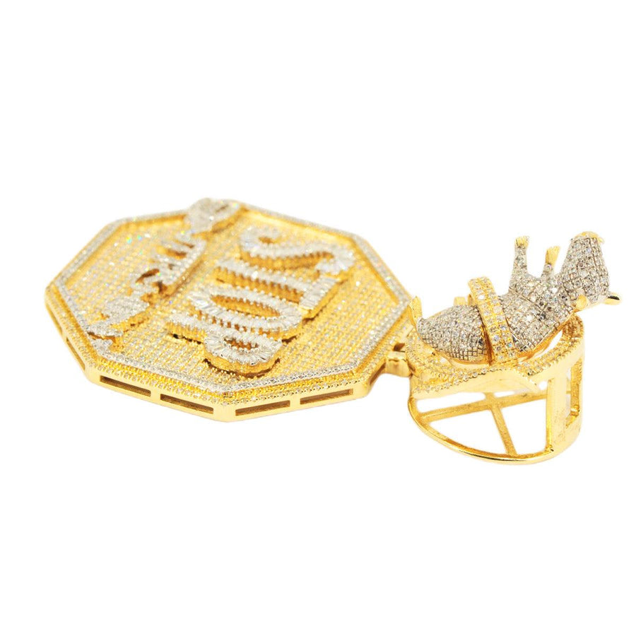 Diamond Stop Snitchin Pendant With No Rats Bail - Johnny Dang & Co
