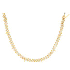 10k Gold 1.00ctw Diamond Link Charm Bracelet 7.5". Bracelet only. Charms sold separately - Johnny Dang & Co