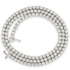 3.8mm Tennis Chain 22 inch length 21 CTTW 15 Pointer Diamonds - Johnny Dang & Co