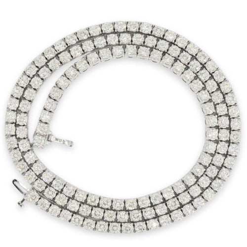 3.8mm Tennis Chain 22 inch length 21 CTTW 15 Pointer Diamonds