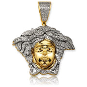 10KY 0.65CTW DIAMOND MEDUSA HEAD PENDANT - Johnny Dang & Co