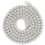 CZ SILVER TENNIS CHOKER 18" - 24" NECKLACE - Johnny Dang & Co