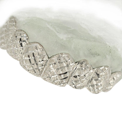 JDTK-3002-D- 8 Teeth Gold Grillz With Diamond Dust and Diamond Cuts. - Johnny Dang & Co