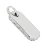 14KW 6.75CTW DIAMOND DOGTAG PENDANT FULLY ICED - Johnny Dang & Co