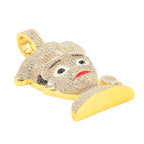 10KY 1.70CTW DIAMOND CHEF EMOJI PENDANT - Johnny Dang & Co