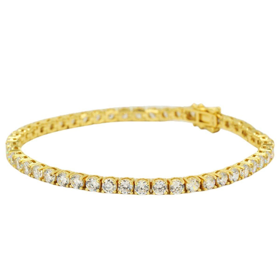 CZ SILVER TENNIS BRACELET 8