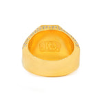 Custom Gold 3.5cttw Round Pave Diamond Mens Ring - Johnny Dang & Co